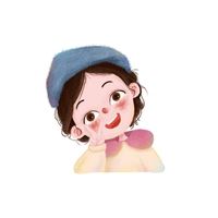 手绘头像女生可爱（手绘头像小女孩）