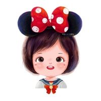 手绘头像女生可爱（手绘头像小女孩）