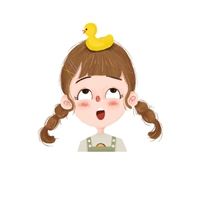 手绘头像女生可爱（手绘头像小女孩）