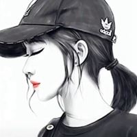 黑白可爱女生头像_黑白卡通头像女可爱