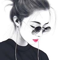 黑白可爱女生头像_黑白卡通头像女可爱