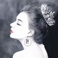 黑白可爱女生头像_黑白卡通头像女可爱