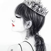 黑白可爱女生头像_黑白卡通头像女可爱