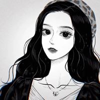 黑白手绘女生头像-手绘美女头像唯美黑白图片高清