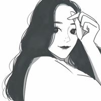 黑白手绘女生头像-手绘美女头像唯美黑白图片高清