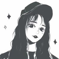 黑白手绘女生头像-手绘美女头像唯美黑白图片高清