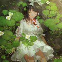 在水里的动漫女生头像-水手服动漫女头像可爱