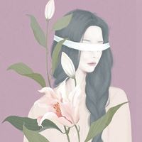 戴花环的女生图片唯美卡通|带花的图片头像唯美卡通女孩