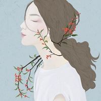戴花环的女生图片唯美卡通|带花的图片头像唯美卡通女孩