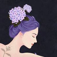 戴花环的女生图片唯美卡通|带花的图片头像唯美卡通女孩
