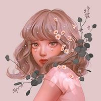 彩绘头像女生_彩绘插画女生头像图片