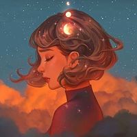 彩绘头像女生_彩绘插画女生头像图片