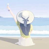 冷色调手绘图片-手绘黑暗系女孩高冷