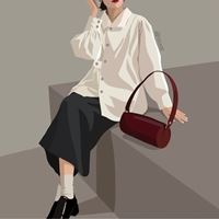 冷色调手绘图片-手绘黑暗系女孩高冷