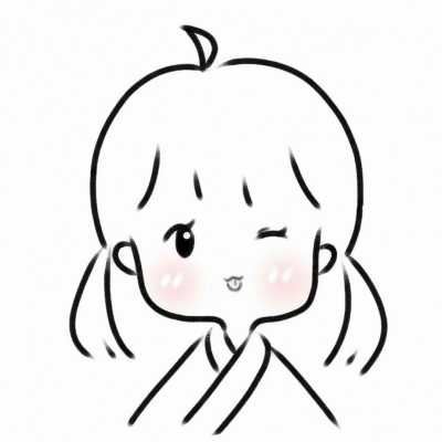 手绘情侣头像简单可爱卡通人物 手绘动漫情头可爱图片