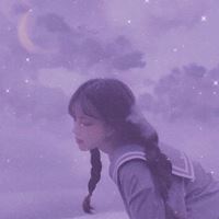 好看的jk制服女生头像紫色（jk制服女生头像仙气紫色下半身）