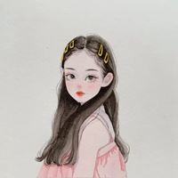 唯美绘画头像女生水彩（手绘插画头像女可爱小清新）