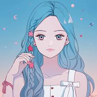 唯美绘画头像女生水彩（手绘插画头像女可爱小清新）