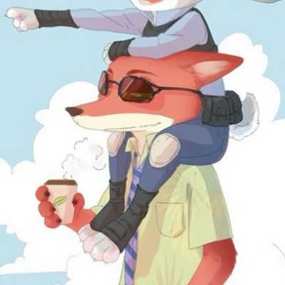 朱迪和尼克的情侣头像|尼克狐尼克和兔子朱迪情侣头像