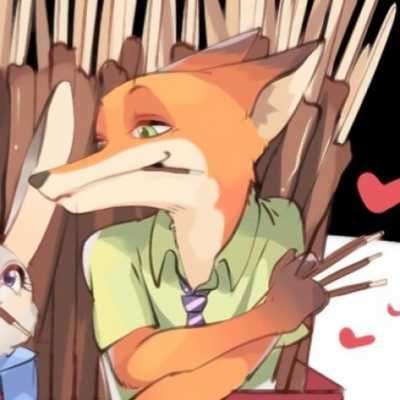 朱迪和尼克的情侣头像|尼克狐尼克和兔子朱迪情侣头像