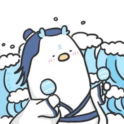 可达鸭可爱头像|可达鸭呆呆兽情侣头像