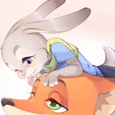 朱迪和尼克的情侣头像|尼克狐尼克和兔子朱迪情侣头像