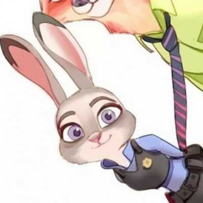 朱迪和尼克的情侣头像|尼克狐尼克和兔子朱迪情侣头像