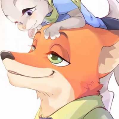 朱迪和尼克的情侣头像|尼克狐尼克和兔子朱迪情侣头像