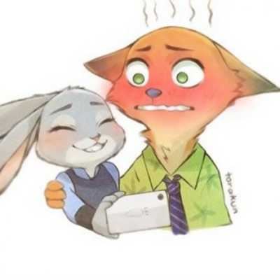 朱迪和尼克的情侣头像|尼克狐尼克和兔子朱迪情侣头像