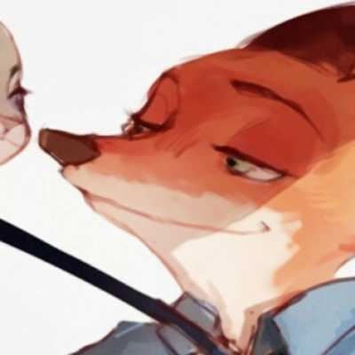 朱迪和尼克的情侣头像|尼克狐尼克和兔子朱迪情侣头像