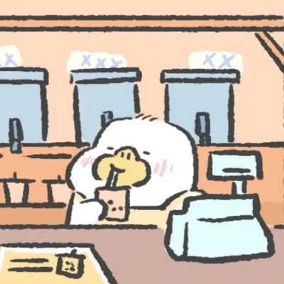可达鸭可爱头像|可达鸭呆呆兽情侣头像