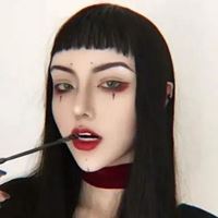 欧美黑暗风格头像_暗黑系超酷的女生头像