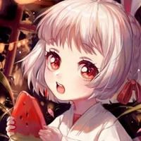 小女孩吃西瓜头像超萌-西瓜图片可爱头像女生
