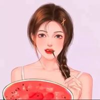 小女孩吃西瓜头像超萌-西瓜图片可爱头像女生