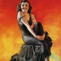 欧美风复古插画手绘图片 欧美头像复古文艺