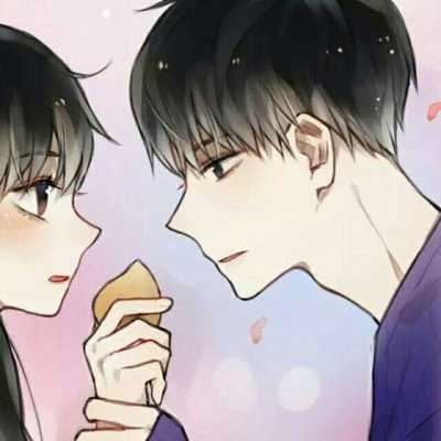 情头动漫双人两张甜蜜-超甜头像情侣一对两张动漫