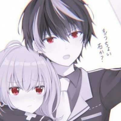 情头动漫双人两张甜蜜-超甜头像情侣一对两张动漫