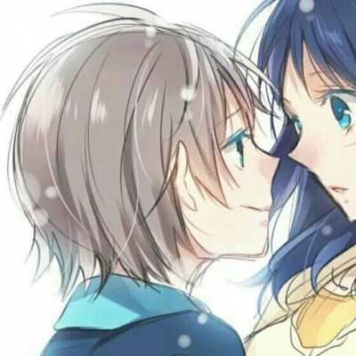 情头动漫双人两张甜蜜-超甜头像情侣一对两张动漫