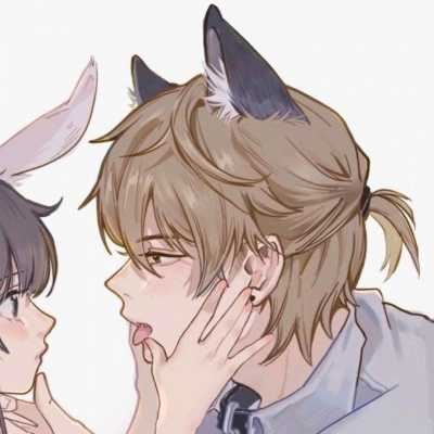 二次元超甜情侣头像 情头二次元头像