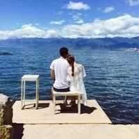 海滩情侣头像一对（海洋情侣头像）