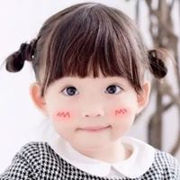 小女孩剪刘海好看图片-卡通刘海女孩头像图片