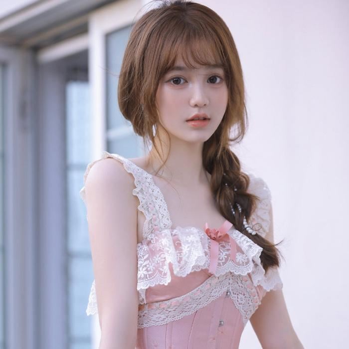 粉色可爱少女头像|女生头像小清新可爱粉色系
