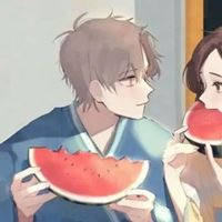 吃西瓜的情侣头像一对 和西瓜有关的情侣头像