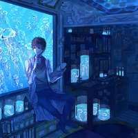 蓝色系欧美女头像-欧美蓝色头像高清