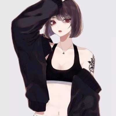 高清唯美图片插画头像女生-个性插画女生头像