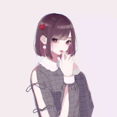 高清唯美图片插画头像女生-个性插画女生头像
