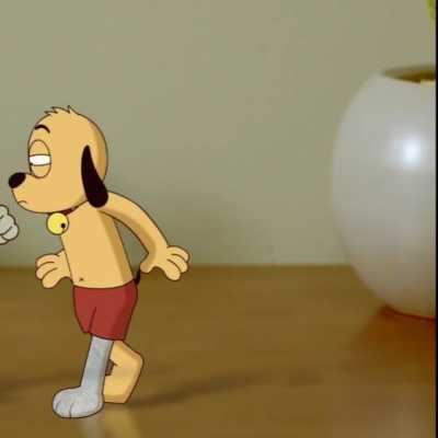 功夫兔与菜包狗壁纸 功夫兔与菜包狗主人图片