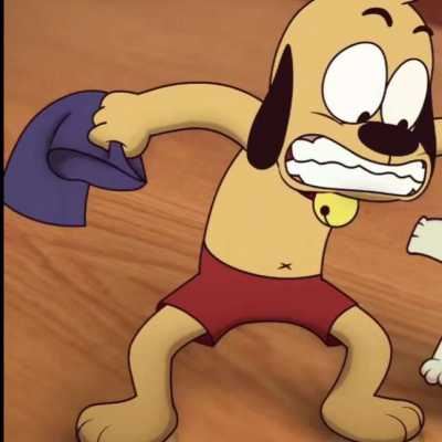 功夫兔与菜包狗壁纸 功夫兔与菜包狗主人图片