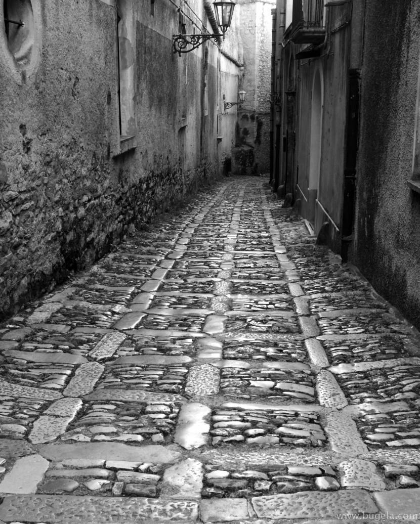 唯美幽静小巷的石板路图片大全