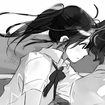 最近超火黑白动漫情头_情头2022新款动漫黑白